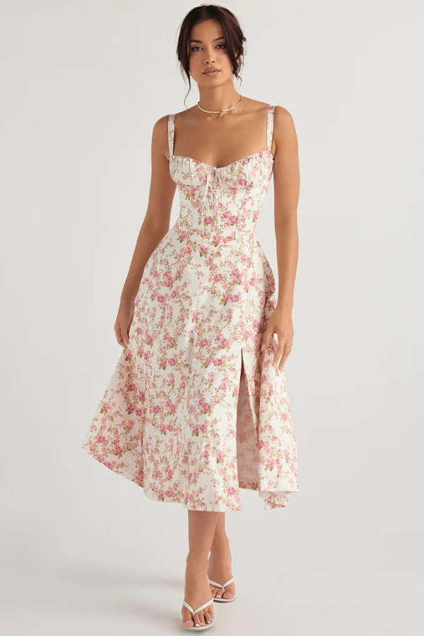 VALENTINA | Robe bustier florale