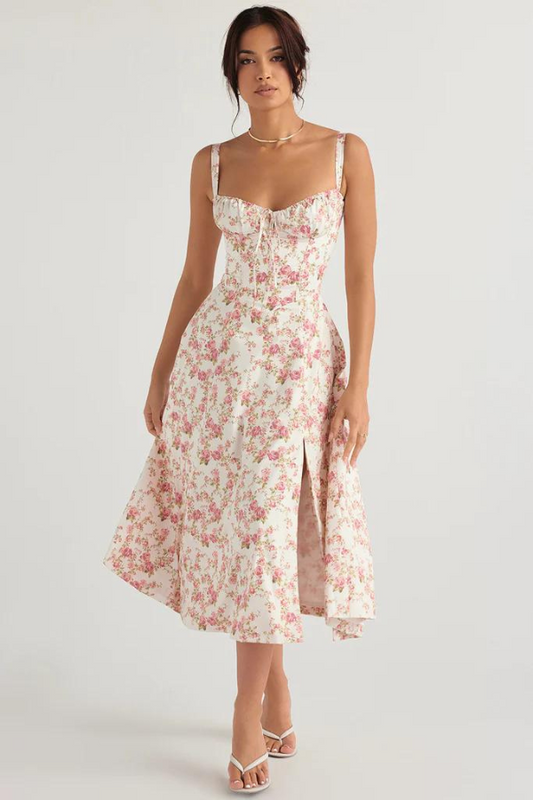 VALENTINA | Robe bustier florale